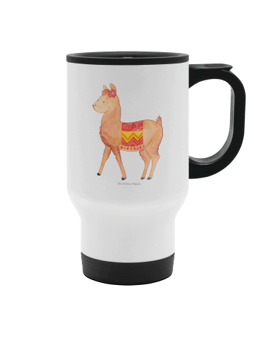 Mr. & Mrs. Panda Kaffee-Thermobecher Alpaka Stolz ohne Spruch in Weiß