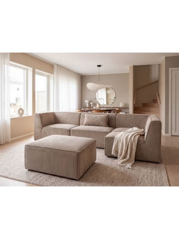 Beliani 5-tlg Modulsofa LEMVIG in Beige linksseitig