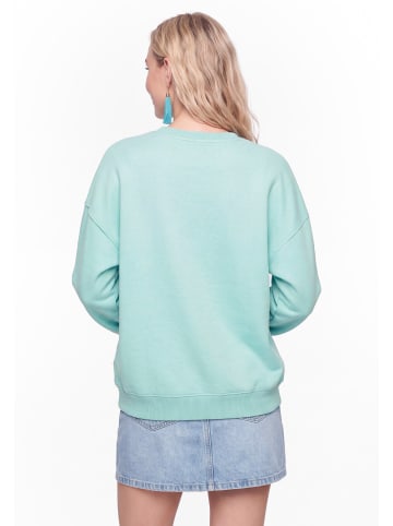 IZIA Women Sweatshirt in Aqua