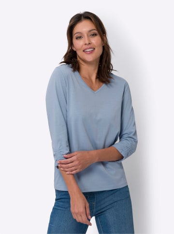 Sieh an! 3/4-Arm-Shirt in bleu