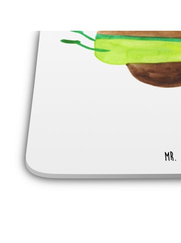 Mr. & Mrs. Panda Bierdeckel Avocado Yoga ohne Spruch in Weiß