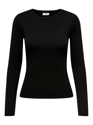 JACQUELINE de YONG Langarm Shirt Dünner Longsleeve Pullover JDYSOLAR in Schwarz