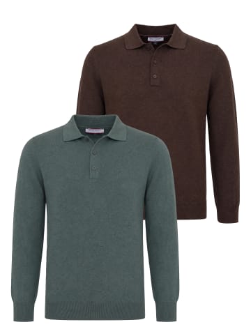 Felix Hardy Pullover in Braun-Grün
