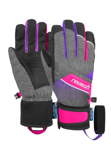 Reusch Fingerhandschuhe Ferdi R-TEX® XT Junior in black melange / pink glo