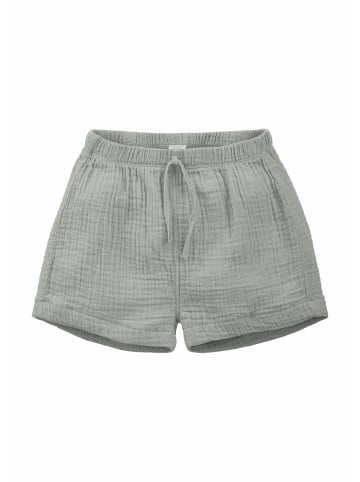 Hessnatur Hessnatur Musselin Shorts aus reiner Bio-Baumwolle in nebelgrau