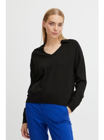 b.young Strickpullover BYPIMBA COLLAR JUMPER - 20811022 in schwarz