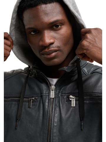 Bruno Banani Lederjacke 15569 in Anthrazit / Melange