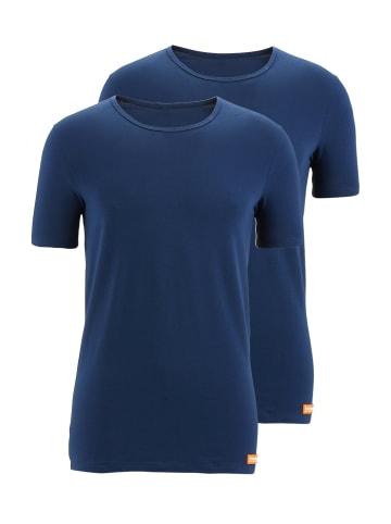 Bruno Banani Unterhemd / Shirt Kurzarm WARM UP in Marine