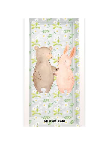 Mr. & Mrs. Panda Outdoor Laterne Bär und Hase Umarmen ohne Spruch in Transparent