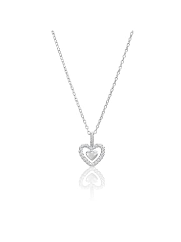 EYE CANDY Collier "HERZ" in Silber aus Sterling-Silber