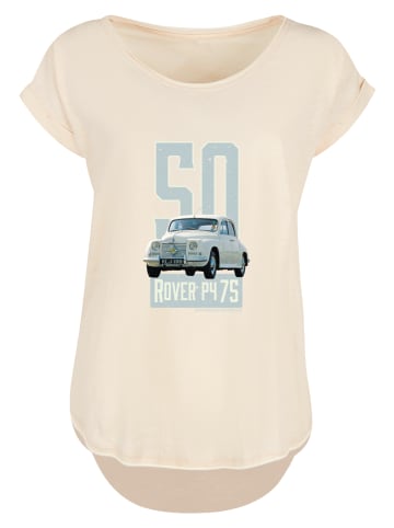 F4NT4STIC Long Cut T-Shirt British Motor Heritage Rover P4 75 1950 Car in Whitesand