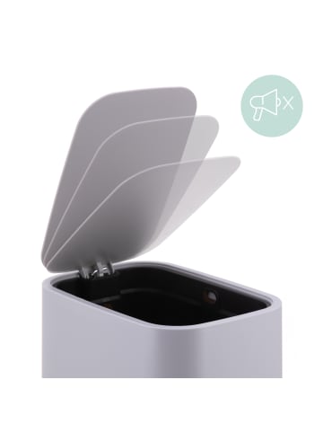 relaxdays Mülleimer in Dunkelgrau - 7 Liter