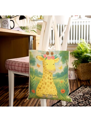 Mr. & Mrs. Panda Shopping Bag Giraffe Blumenkranz Design ohne Sp... in Weiß
