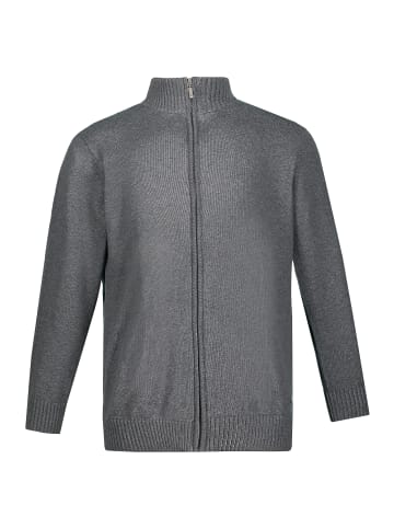 JP1880 Strickjacke in grau melange