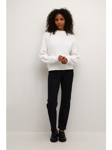 Kaffe Strickpullover KAmaggi Baggy fit in Chalk