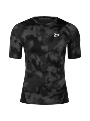 Under Armour Trainingsshirt HeatGear® Printed in schwarz / weiß