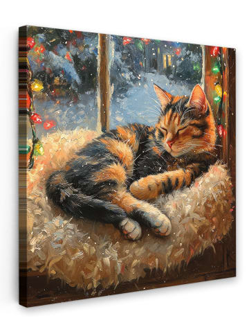 MuchoWow Leinwand Bilder Bernsteinfarben