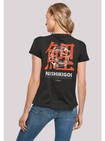 F4NT4STIC Ladies Box T-Shirt Nishikigoi Japan in schwarz