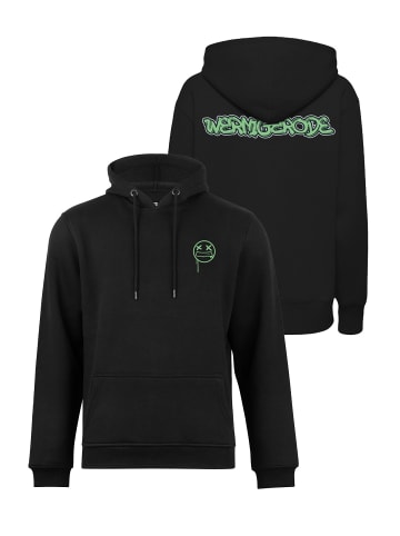 Cotton Prime® Street Art Hoodie "Wernigerode" - Weltenbummler Kollektion in Schwarz