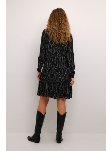 Kaffe Kleid KAevity Regular fit in Black/Grey Graphic Simili