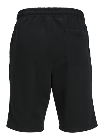 Jack & Jones Bermuda Sweat Shorts Kurze Komfort Fit Hose in Schwarz