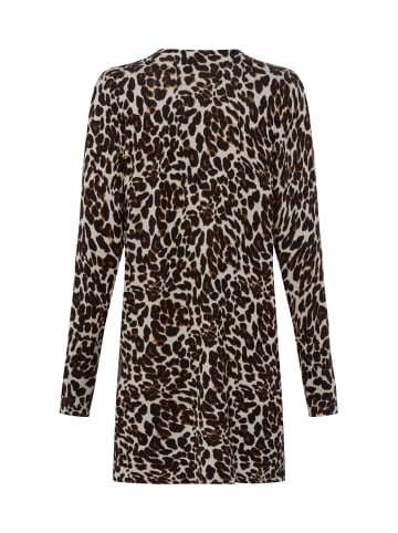 Marie Lund Strickjacke in beige schwarz - 0001