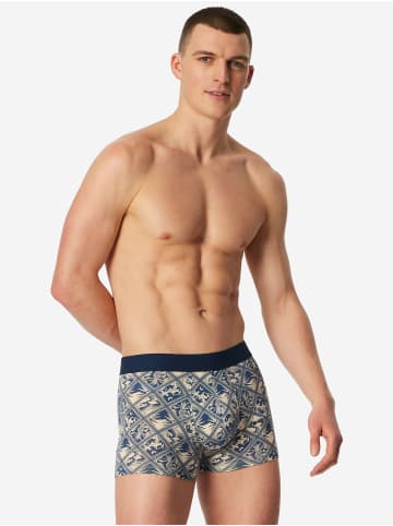 Schiesser Trunk 955 Multi in dunkelblau, hell-gelb