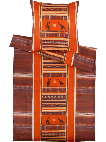 Erwin Müller Fein Flanell Bettwäsche in orange