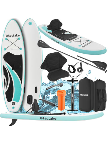 tectake Stand-Up Paddle Board 2in1, Belastbarkeit 200 kg, 288 x 77 x 22,5 cm