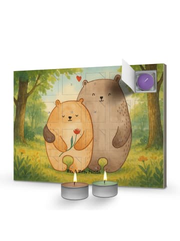 Mr. & Mrs. Panda Duftkerzen Adventskalender Bären Liebe Design o... in Weiß