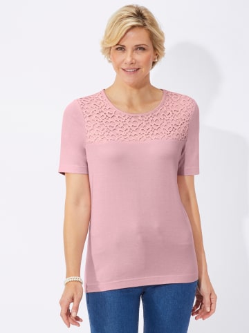 WITT WEIDEN Spitzenshirt in rosé
