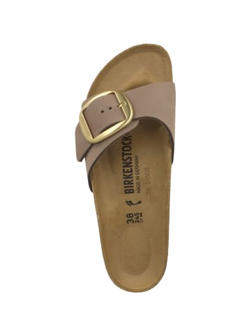 Birkenstock Pantolette Madrid Big Buckle Nubukleder schmal in lila