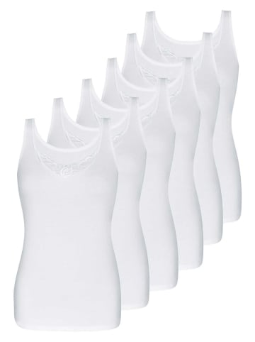 Sassa 6er Sparpack Achselhemd in white