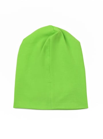 SCHIETWETTER Beanie für Kids mit Print Möwe in lime/pink