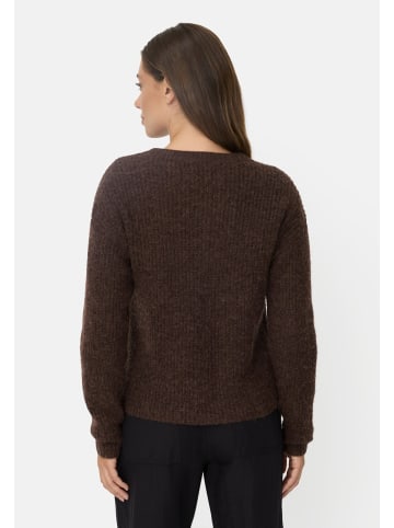 Camel Active Strickjacke mit gerader Passform in Braun