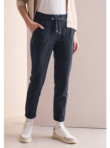 Cecil Hose im Washed Look in Blau