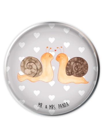 Mr. & Mrs. Panda Waschbecken Stöpsel Schnecken Liebe ohne Spruch in Grau Pastell