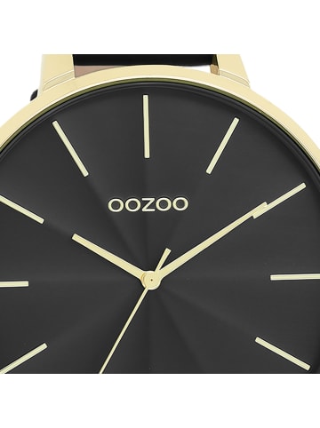 Oozoo Analog-Armbanduhr Oozoo Timepieces schwarz extra groß (ca. 48mm)
