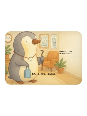 Mr. & Mrs. Panda Magnet Zahnarzt Leidenschaft Design mit Spruch in Weiß