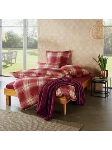 REDBEST Biber Bettwäsche in rot