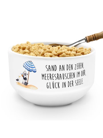 Mr. & Mrs. Panda Schälchen Sommer Meer Glück mit Spruch in Weiß