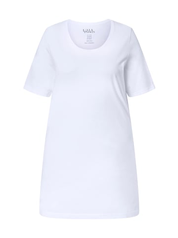 Ulla Popken Longshirt in schneeweiß