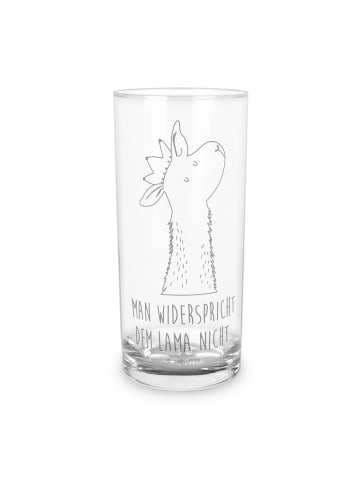 Mr. & Mrs. Panda Glas Lamakopf König mit Spruch in Transparent