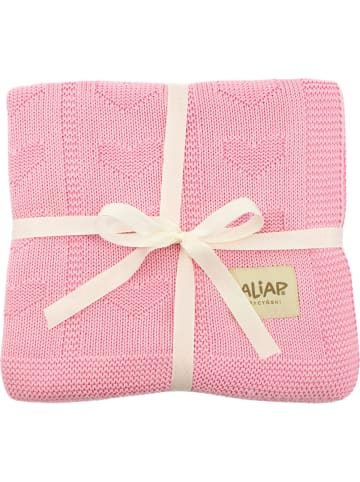 Aliap Kuscheldecke Jaquard in rosa/pink