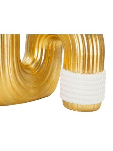 Mauro Ferretti Goldene Harzvase 14,5 x 13 x 25 cm