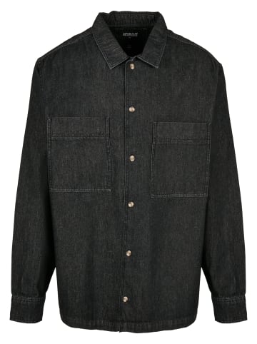 Urban Classics Hemden in black stone washed