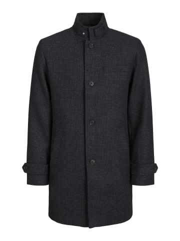 Jack & Jones Wollmantel in Dark Grey Melange