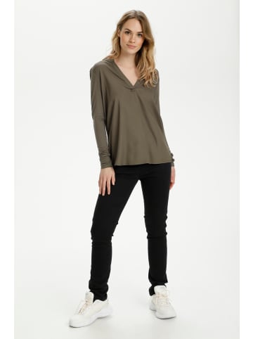 Kaffe Langarm-Bluse Kacalina in Grape Leaf