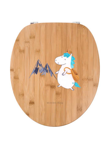 Mr. & Mrs. Panda Toilettendeckel Einhorn Bergsteiger ohne Spruch in Braun
