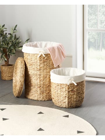 Beliani 2er-Set Wäschekörbe DANANG in /Beige